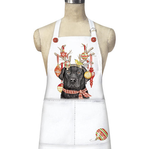 Lab Holiday Antlers Apron