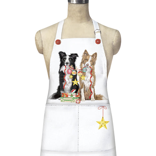 Collie Ornaments Apron