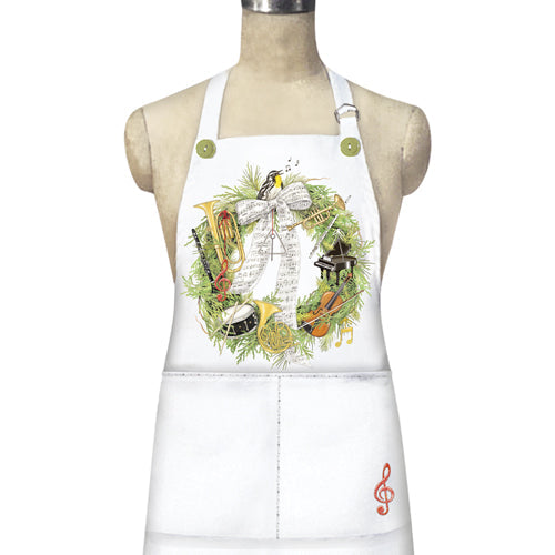 Music Wreath Apron