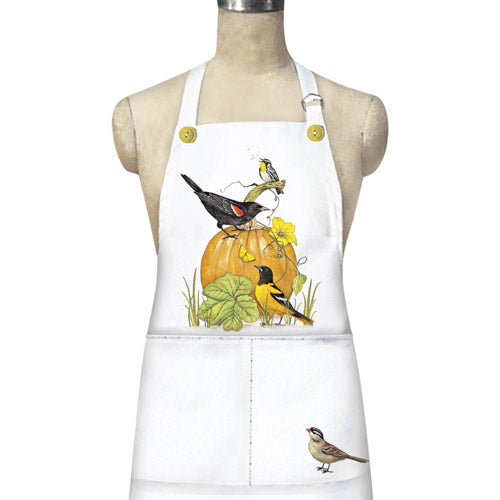 Pumpkin Birds Apron