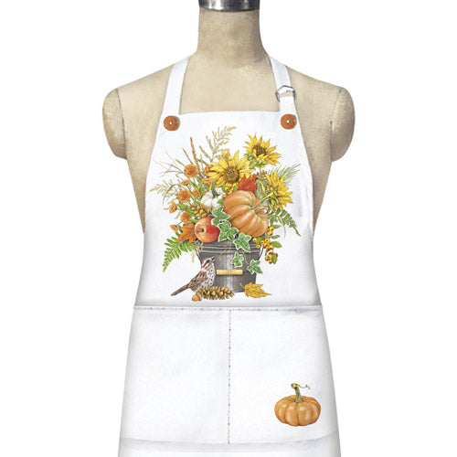 Fall Flower Bucket Apron