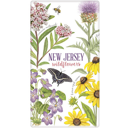 New Jersey Flowers Bagged Towel