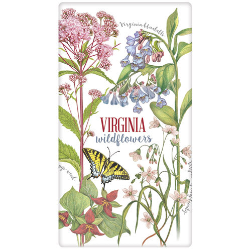 Virginia Flowers Bagged Towel