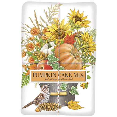 Fall Flower Bucket Pumpkin Cake Mix