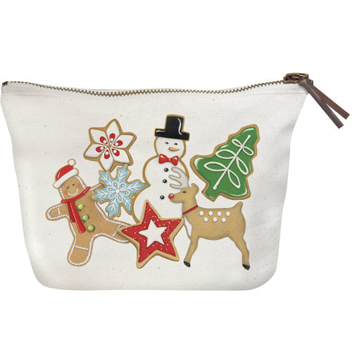 Santas Cookies Canvas Pouch