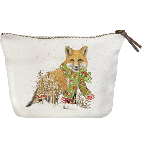 Toadstool Fox Canvas Pouch