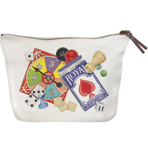 Game Pieces Canvas Pouch