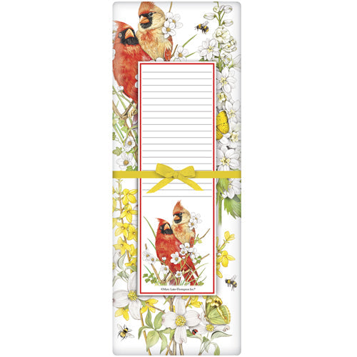 Spring Cardinals Notepad Set