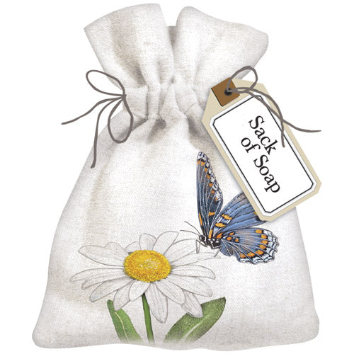 Daisy Butterfly Sack Of Soap