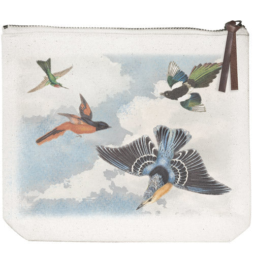 Sky Birds Canvas Pouch