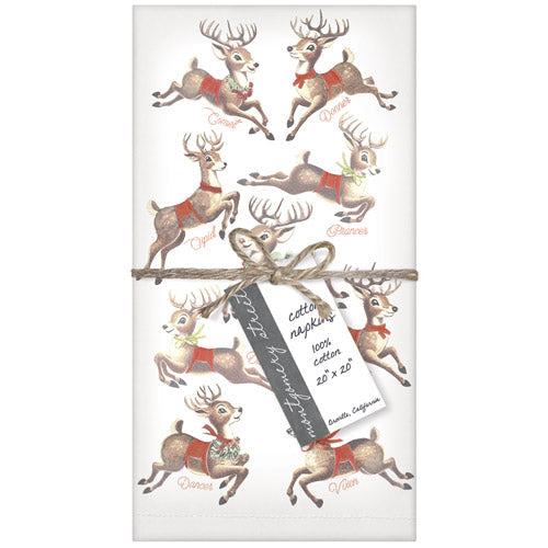 Retro Reindeer Napkins