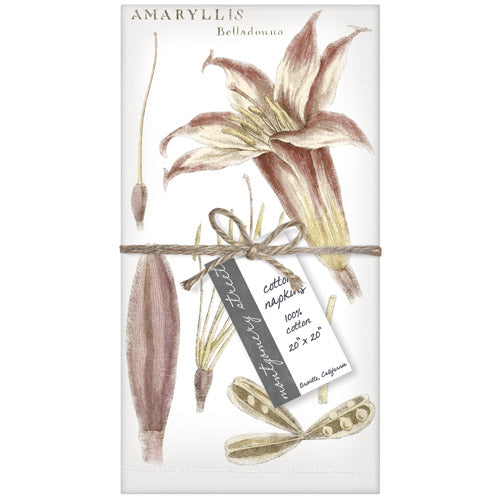 Botanical Amaryllis Napkins