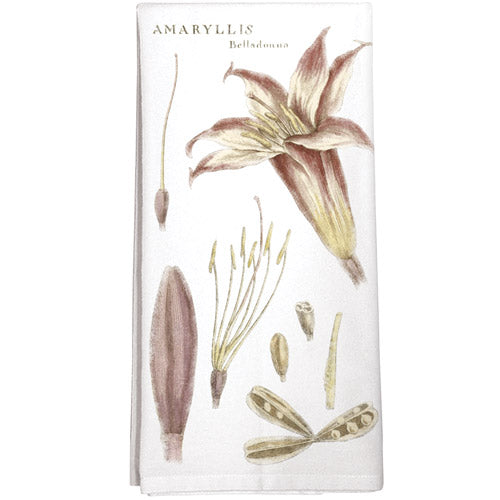 Botanical Amaryllis Towel