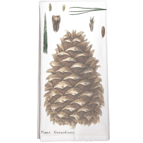 Botanical Pinecone Towel