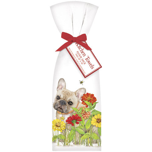 Frenchie Flowers Towel Set