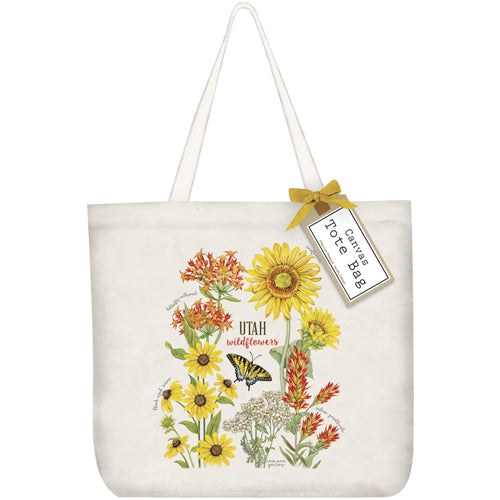 Utah Flowers Tote Bag