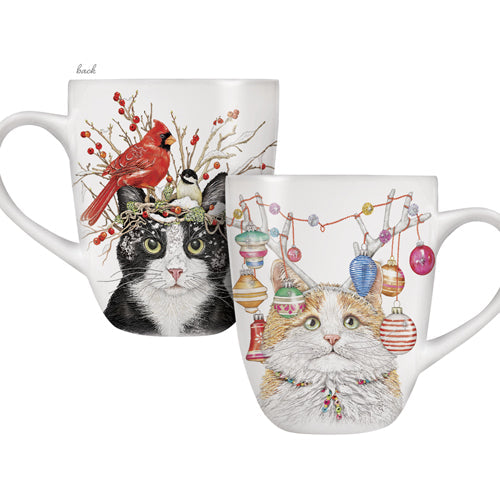 Holiday Antler Cat Loose Mug