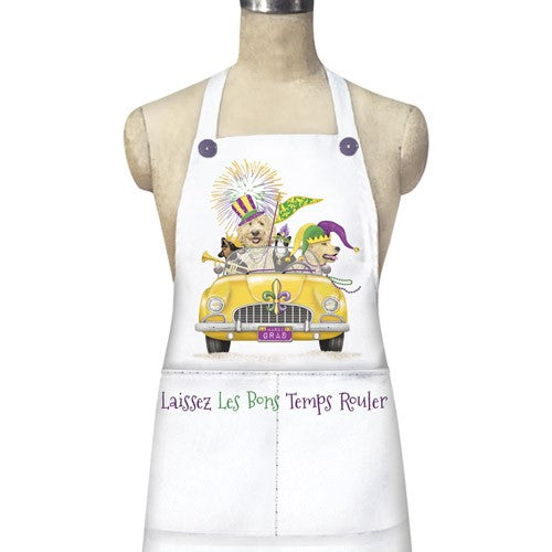 Mardi Gras Party Animals Apron