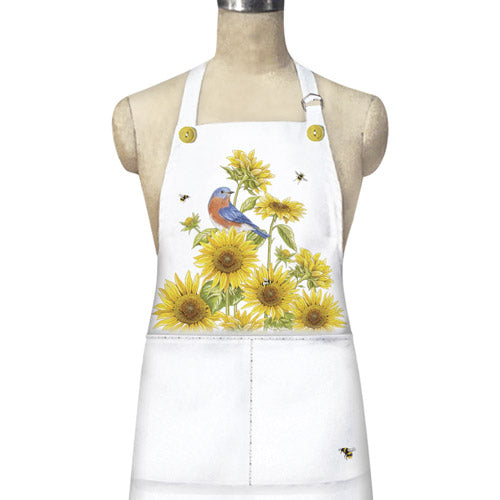 Sunflower Bluebird Apron