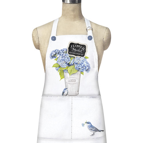 Hydrangea Bucket Apron