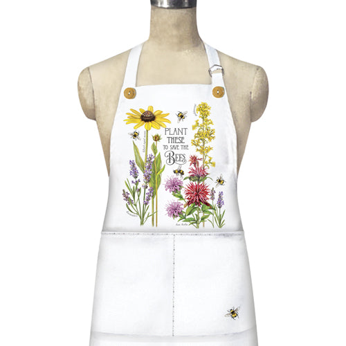 Bee Flowers Apron