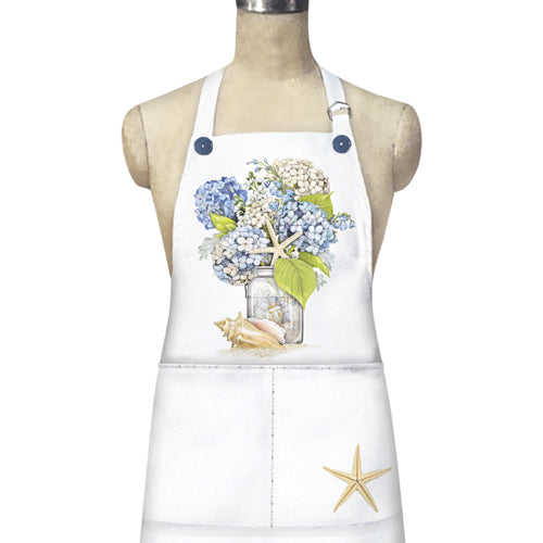 Hydrangea Shells Apron