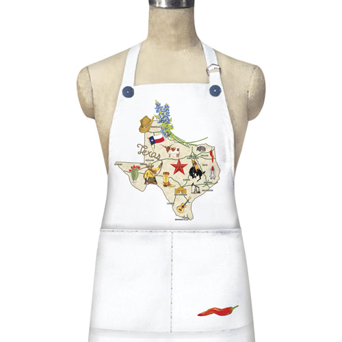 Texas Landmarks Apron