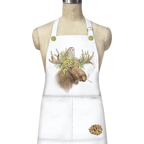 Moose Owl Apron