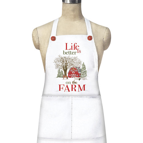 Winter Barn Apron