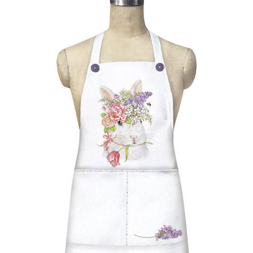 Flower Crown Bunny Apron