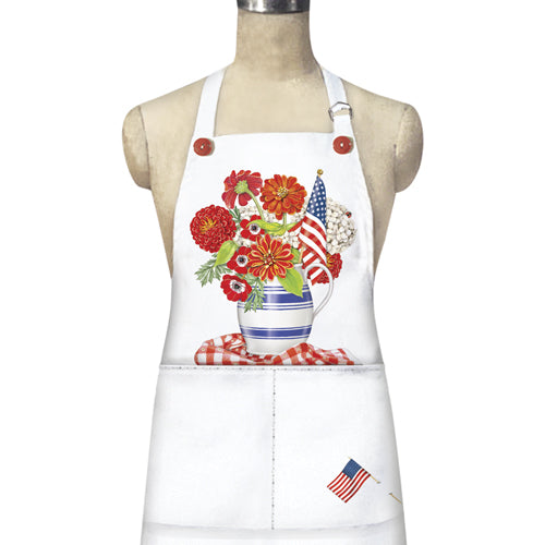 Zinnia Flag Apron