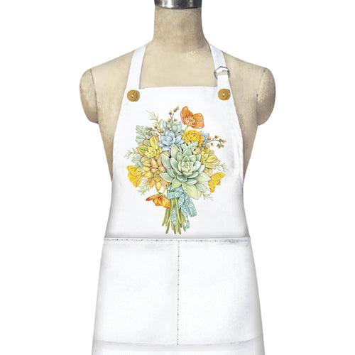 Succulent Bouquet Apron