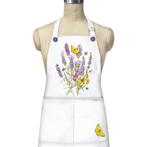 Lavender Butterfly Apron