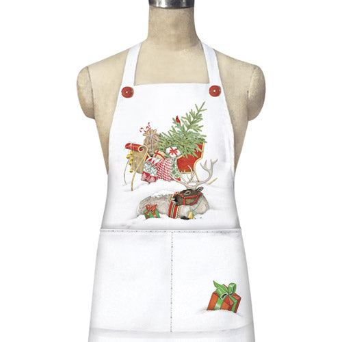 Reindeer Sleigh Apron