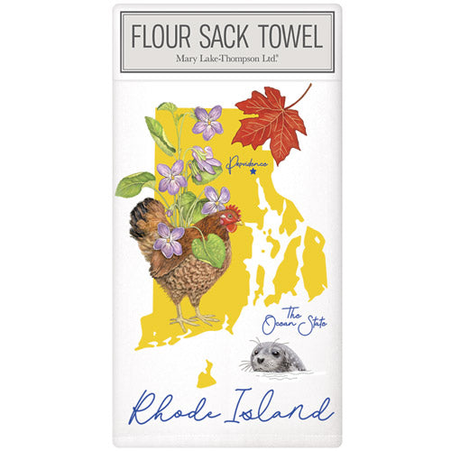 Rhode Island State Symbols Large Packaged Towel