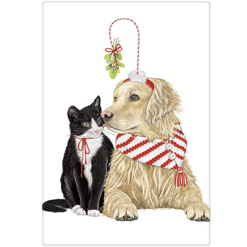 Mistletoe Pets Bagged Towel