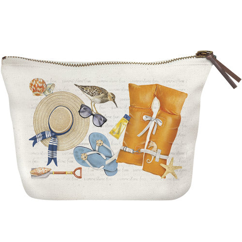 Beach Day Canvas Pouch