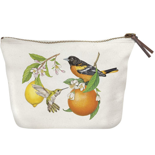 Fruit Birds Canvas Pouch