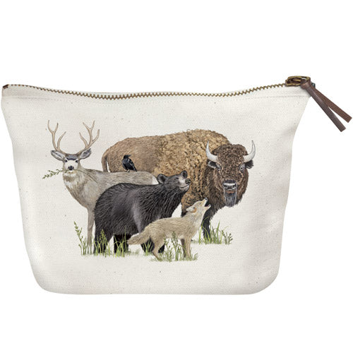 Wild Animals Canvas Pouch