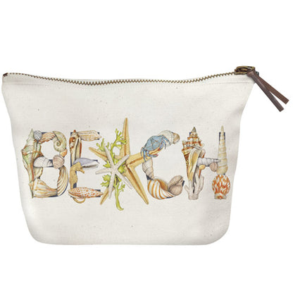 Beach Shells Canvas Pouch