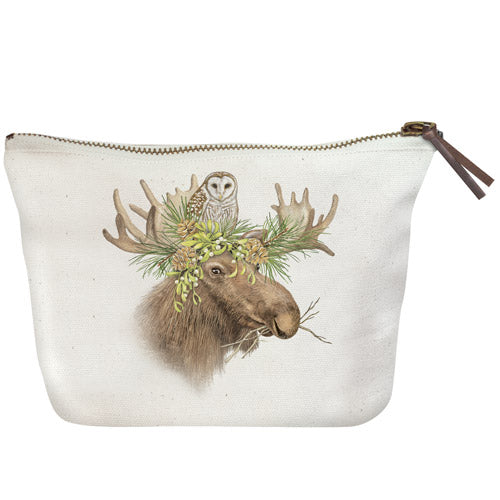 Moose Canvas Pouch