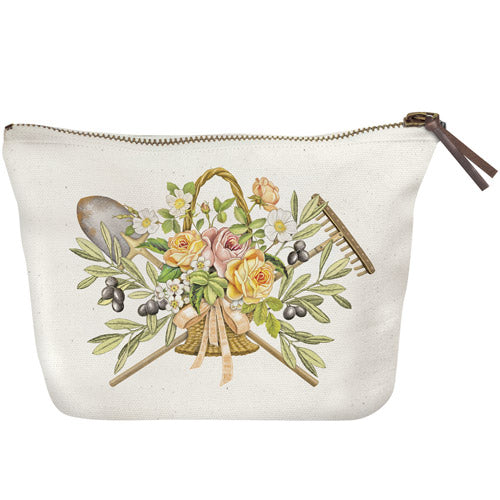 Olive Harvest Canvas Pouch