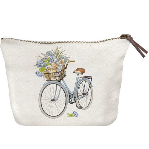 Seashell Bike Canvas Pouch