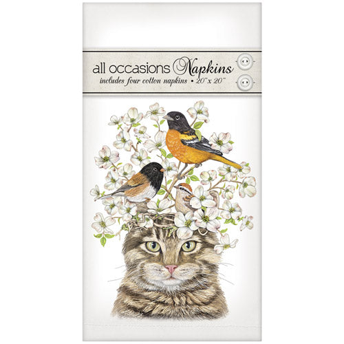 Cat Dogwood Casual Napkins