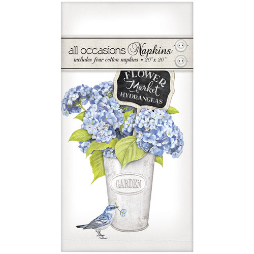 Hydrangea Bucket Casual Napkins