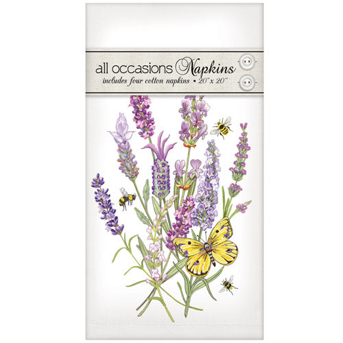 Lavender Butterfly Casual Napkins