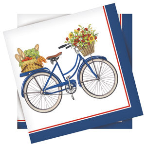 Farmers Market Bike Paper Napkins