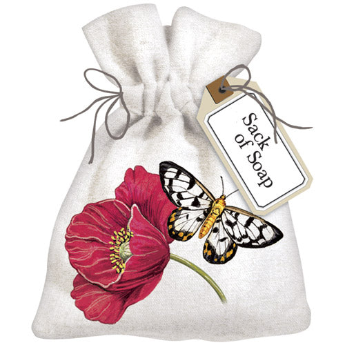 Butterfly Poppy Sack Of Soap