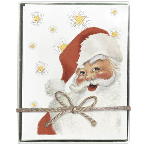 Santa Stars Boxed Greeting Cards