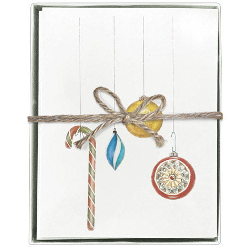 Four Ornaments Boxed Greeting Cards